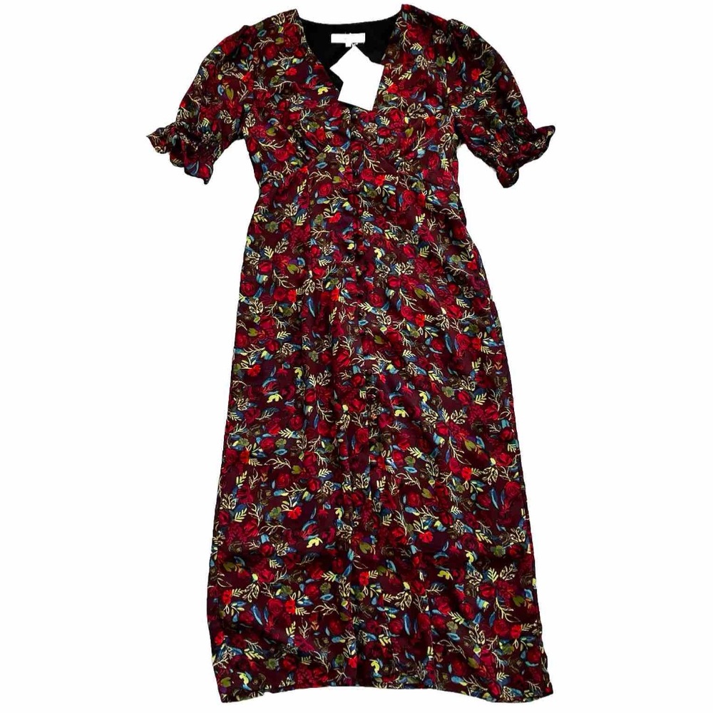 SIMPLE RETRO NWT FLORAL DRESS SIZE MEDIUM COTTAGECORE PRAIRIE DAINTY FEMININE